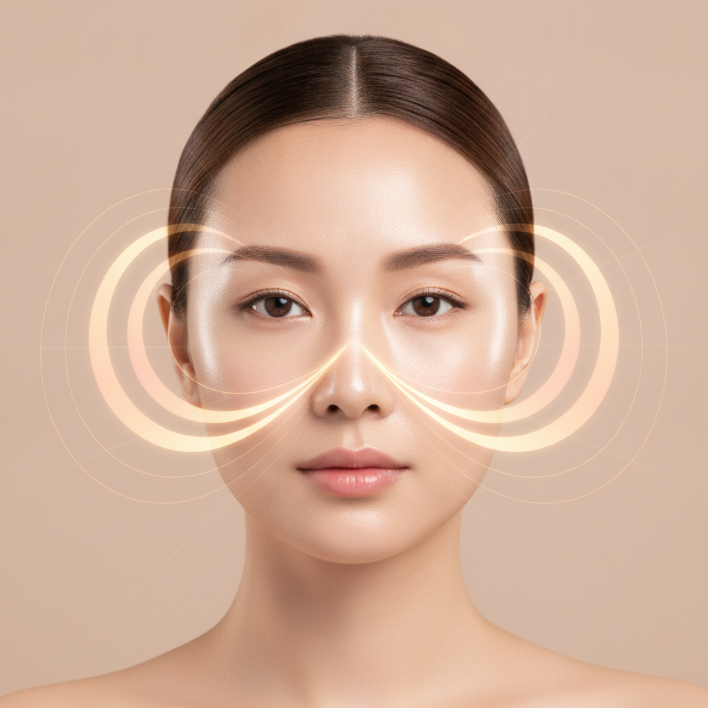 Fotona 4D 리프팅의 작용 기전과 4단계 레이저 모드 관련 의료 정보 콘셉트 이미지